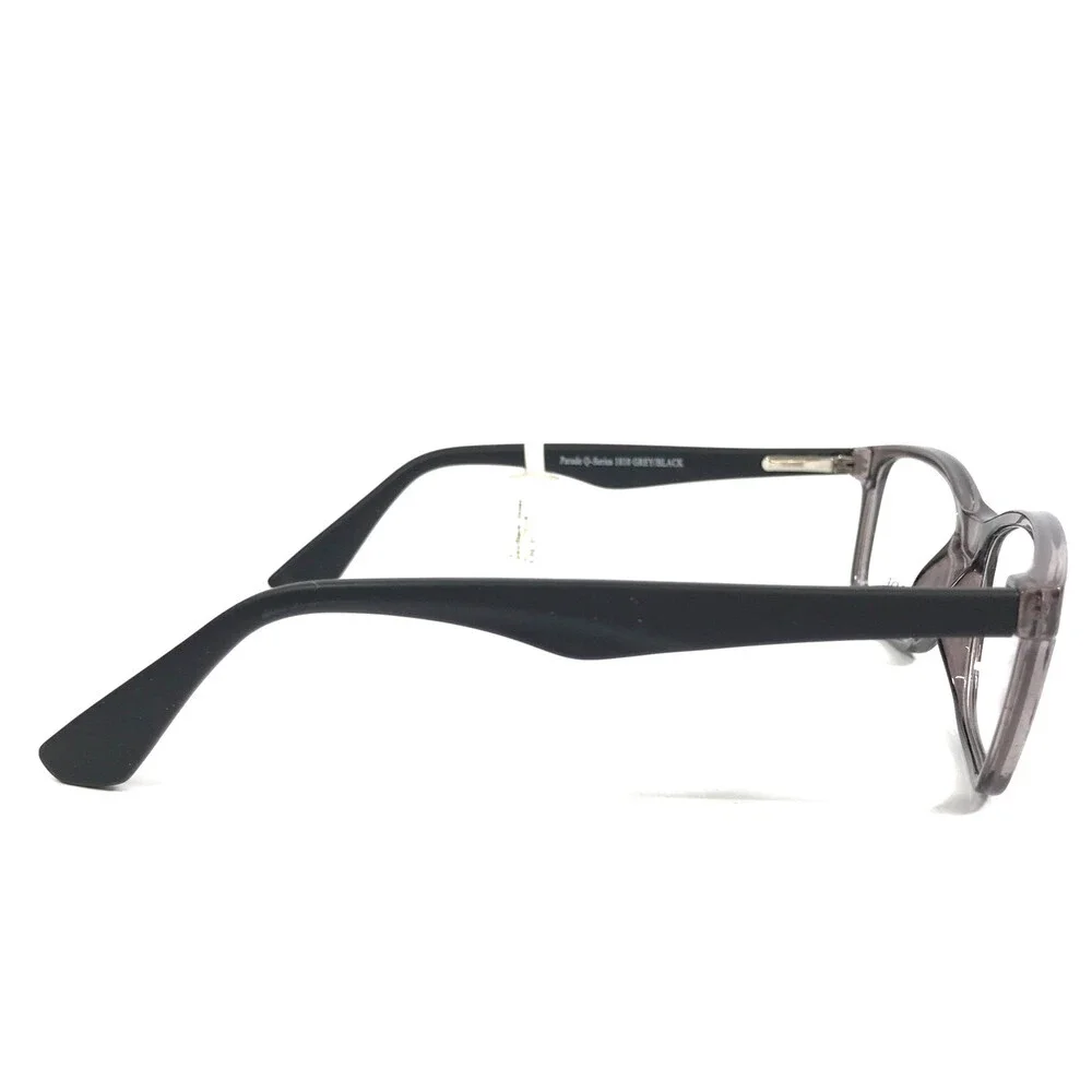 Parade Eyeglasses Frames 1810 GREY/BLACK Rectangle Full Rim 50-17-135